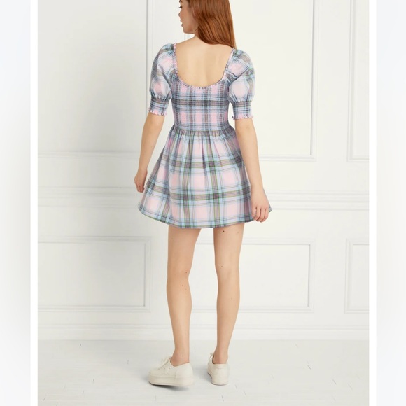 Hill House NAIA Nap Dress Pink Plaid - Picture 3 of 4